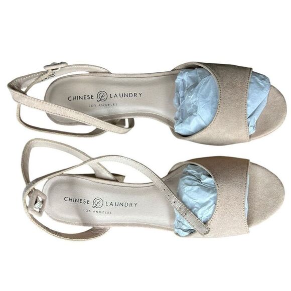 NEW Chinese Laundry Women’s Theresa Platform Nude Sandal 10 - Picture 7 of 12